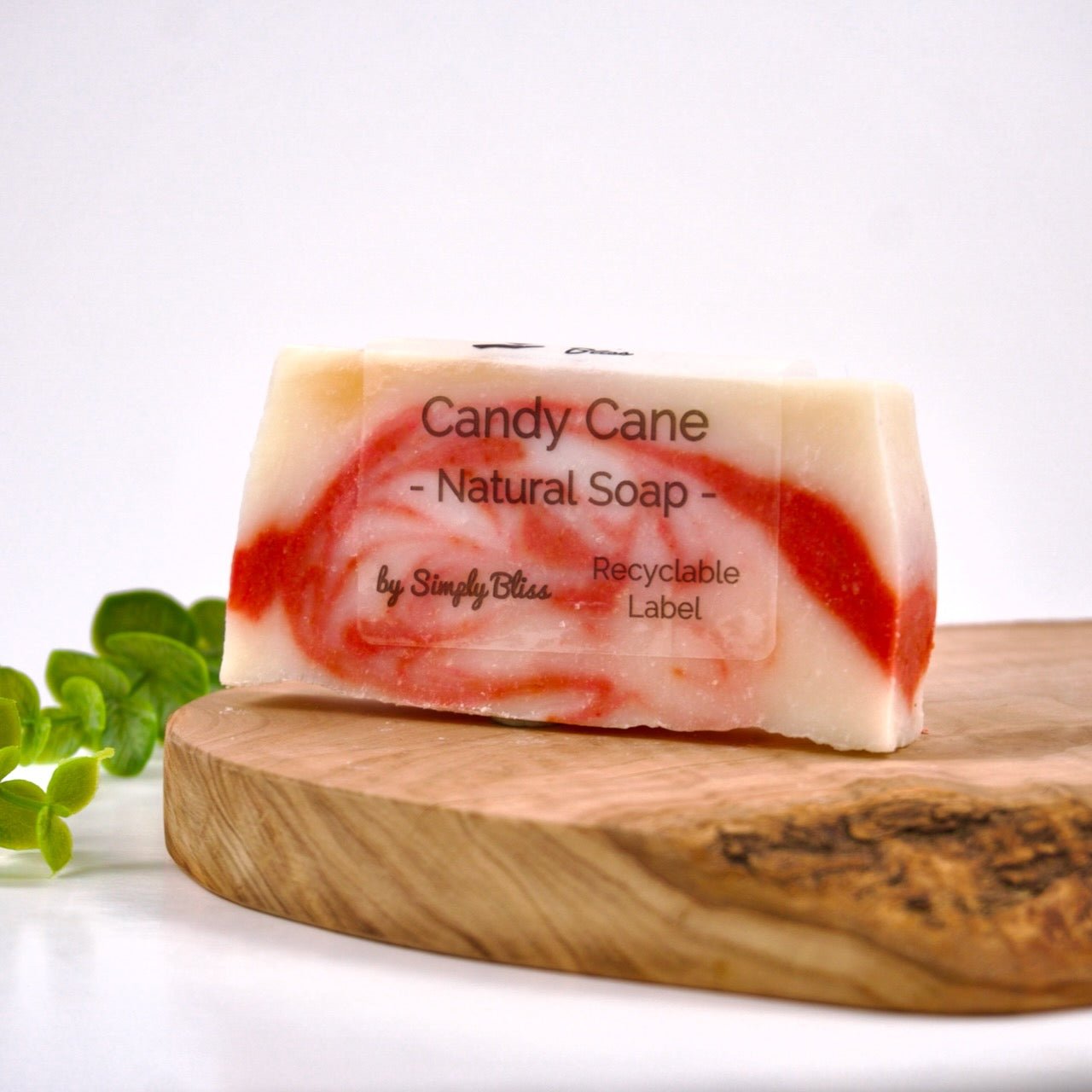 Candy Cane Swirl Bar Soap - Simply Bliss