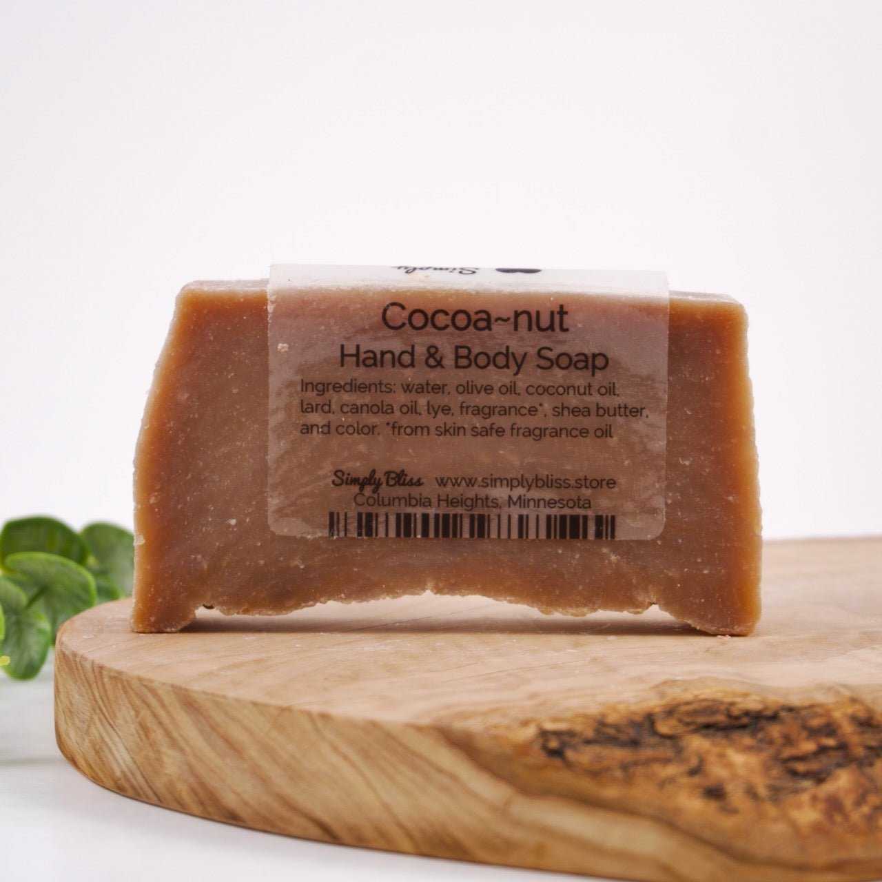 Cocoa~nut Bar Soap - Simply Bliss